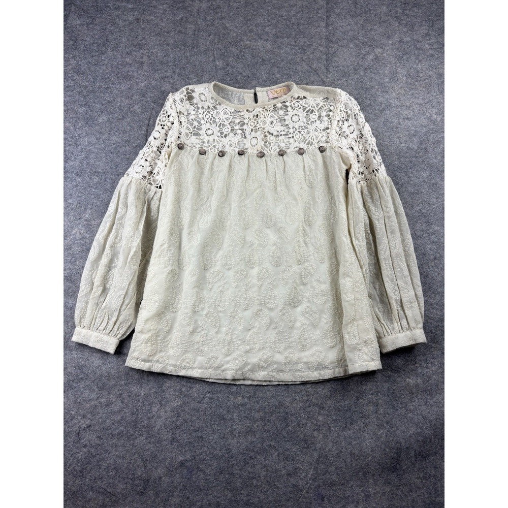 Anthropologie Women's XXSP Josephine Boho Lace Tunic Mini Dress Verb Cottagecore